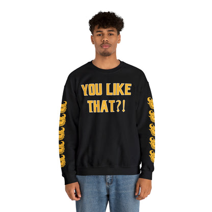 Unisex Heavy Blend™ Crewneck - YOU LIKE THAT?! + Game Day Helmet (Sleeves)