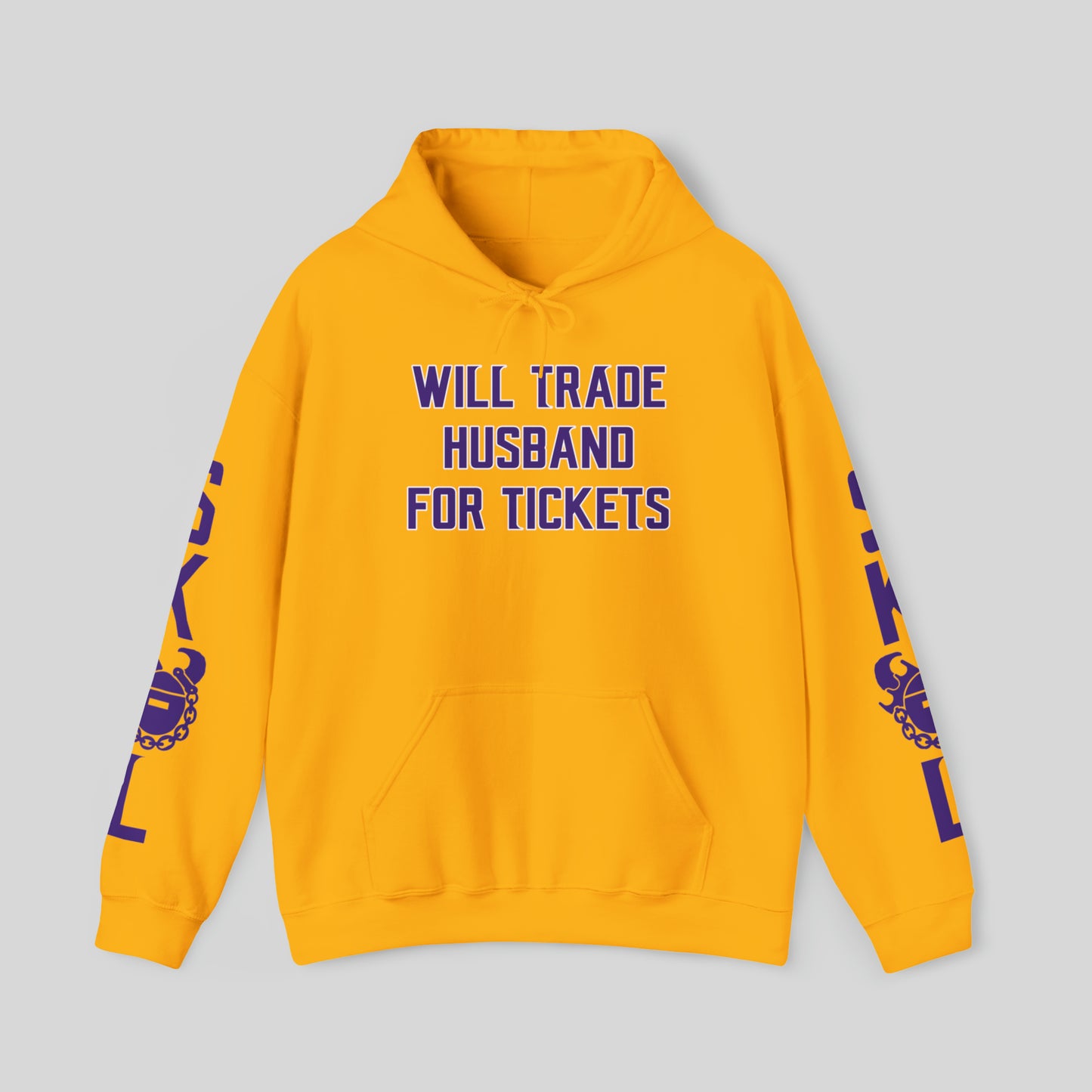 Unisex Heavy Blend™ Hooded Sweatshirt - Husband for Tickets + Original (Sleeves)