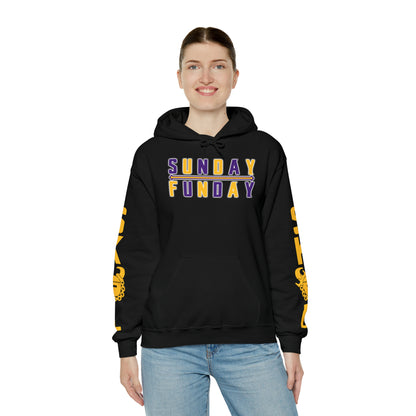 Unisex Heavy Blend™ Hooded Sweatshirt - Sunday FUNday + Original (Sleeves)