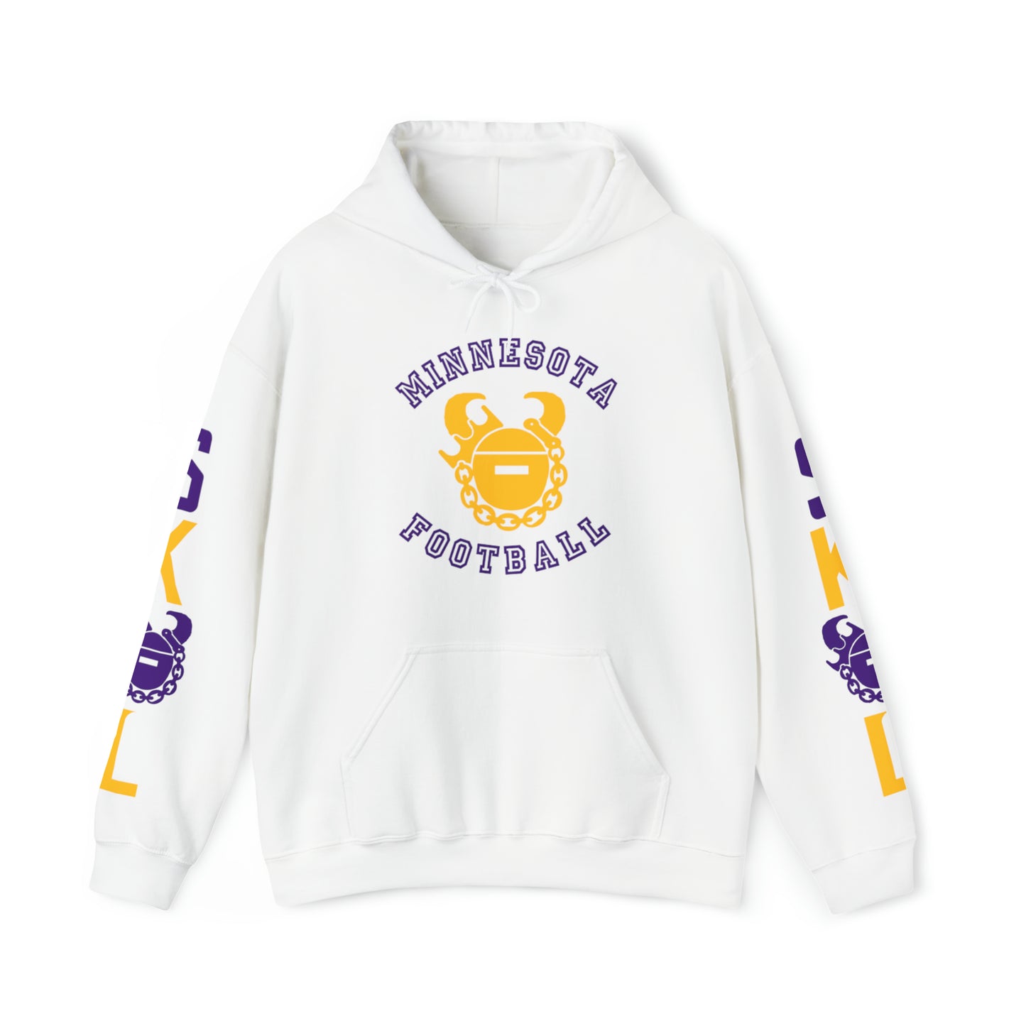 Unisex Heavy Blend™ Hooded Sweatshirt - Minnesota Football + Original (Sleeves)