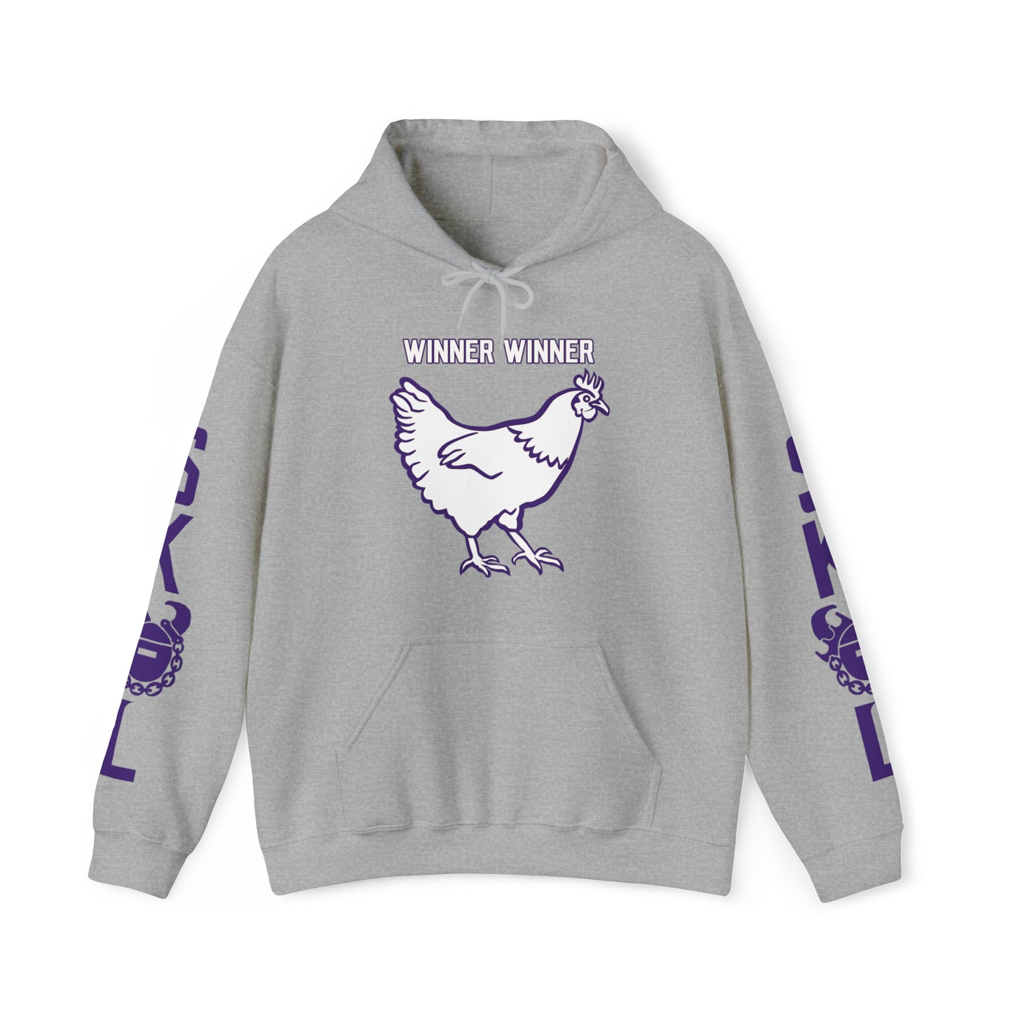 Unisex Heavy Blend™ Hooded Sweatshirt - Winner Winner Chicken Dinner + Original (Sleeves)