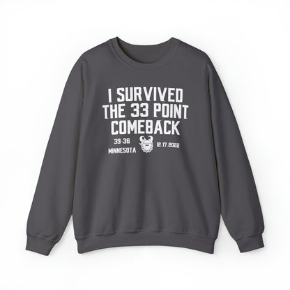 Unisex Heavy Blend™ Crewneck - Survived the 33 Point Comeback
