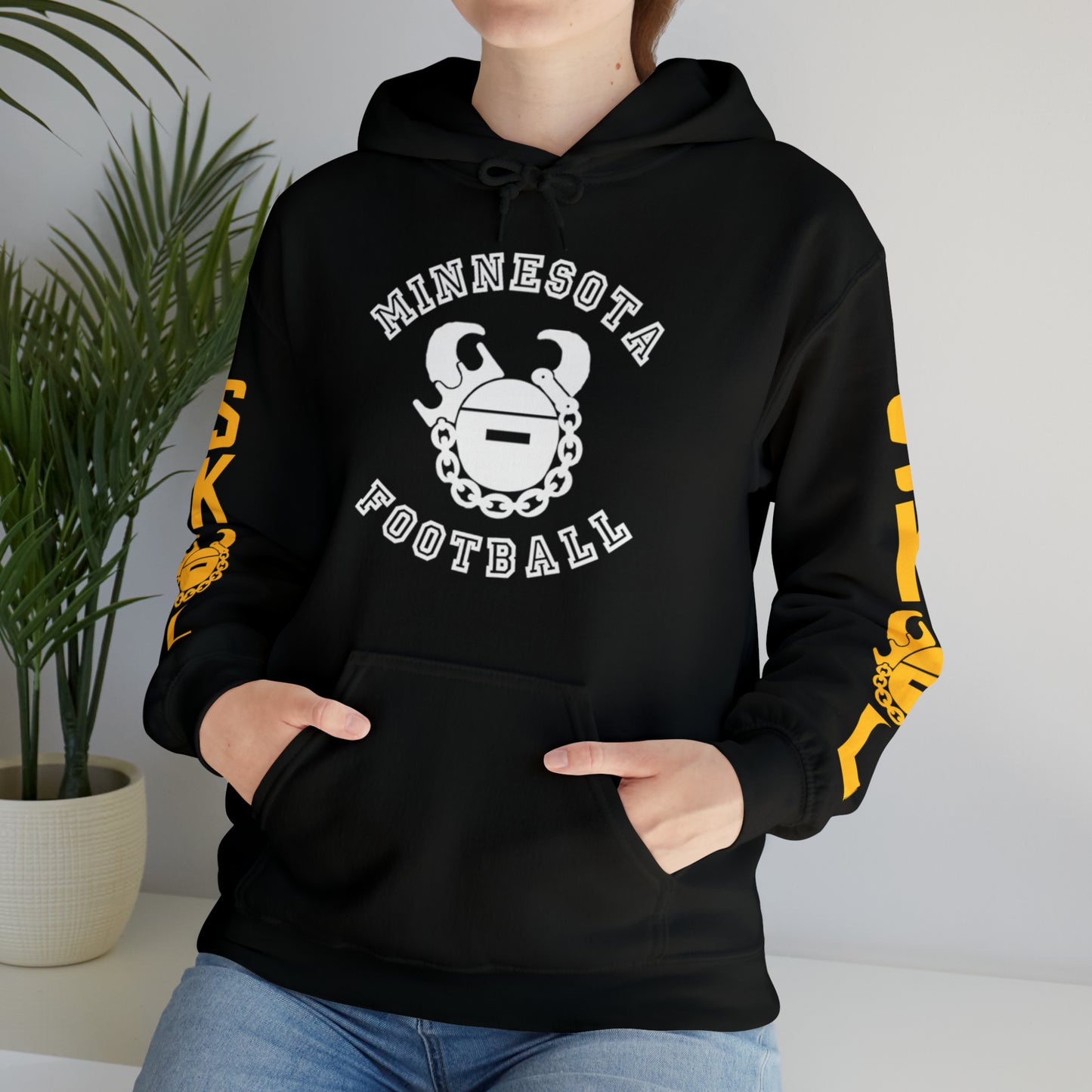 Unisex Heavy Blend™ Hooded Sweatshirt - Minnesota Football + Original (Sleeves)