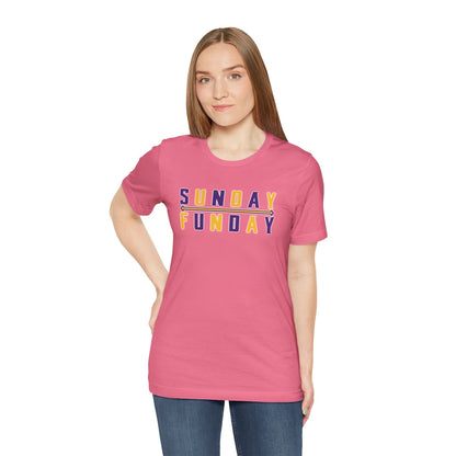 Unisex Jersey Short Sleeve Tee - Sunday FUNday