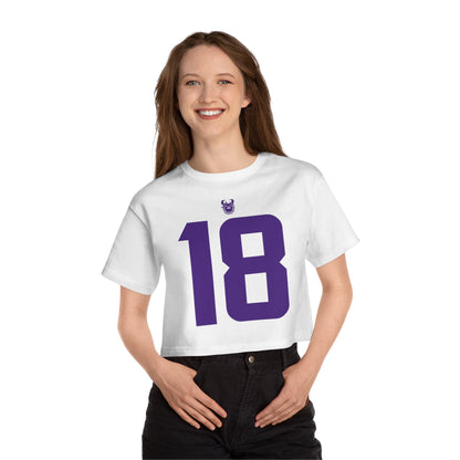 Women's Champion Heritage Cropped Top - Jersey #18