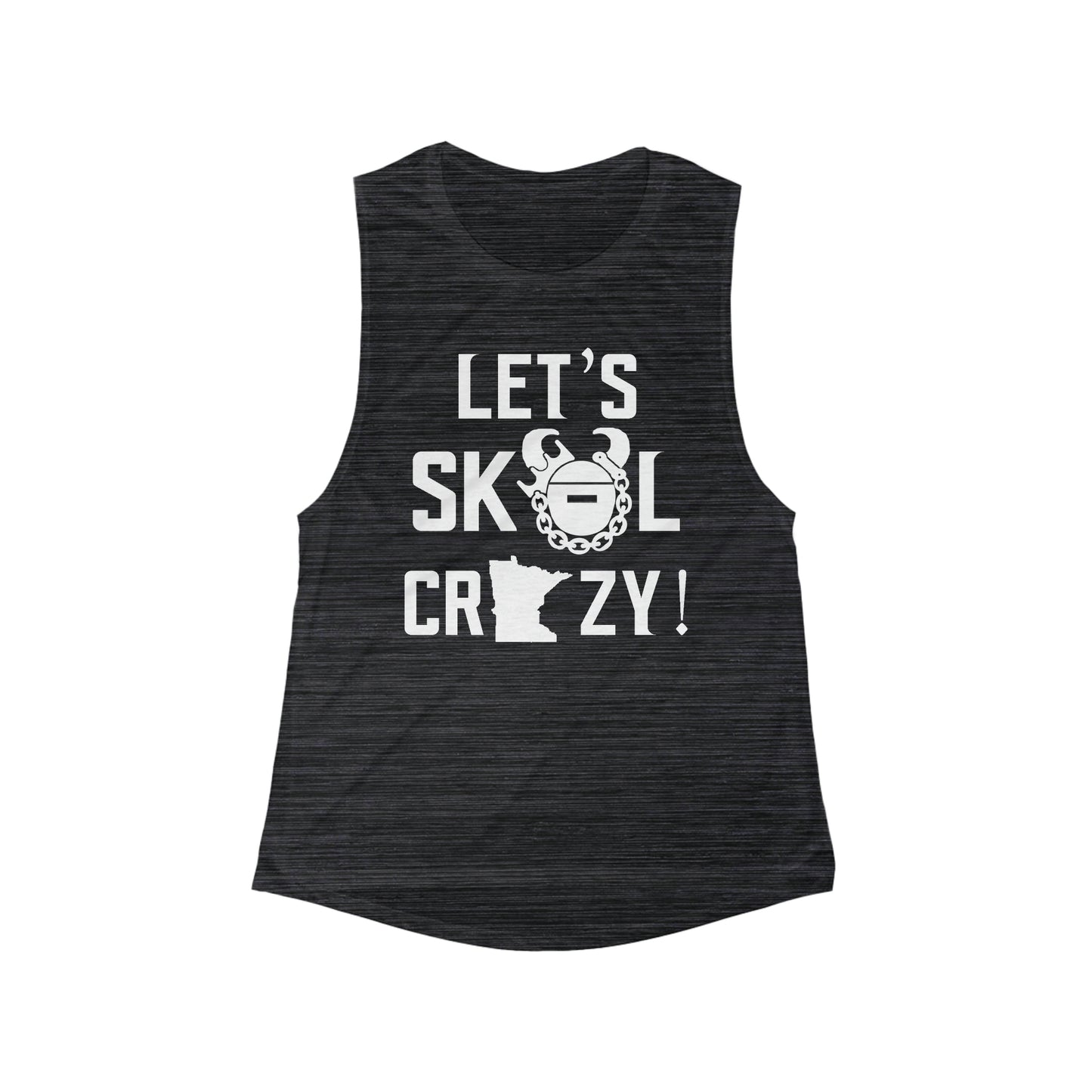 Women's Flowy Scoop Muscle Tank - Let's go Crazy!