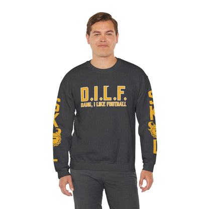 Unisex Heavy Blend™ Crewneck - D.I.L.F. + The Original (Sleeves)