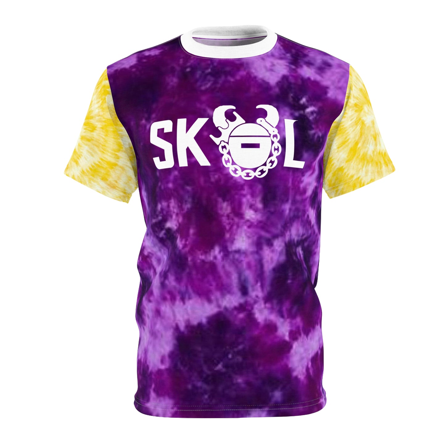Unisex Cut & Sew Tee - Purple/Gold Tie-Dye - The Original