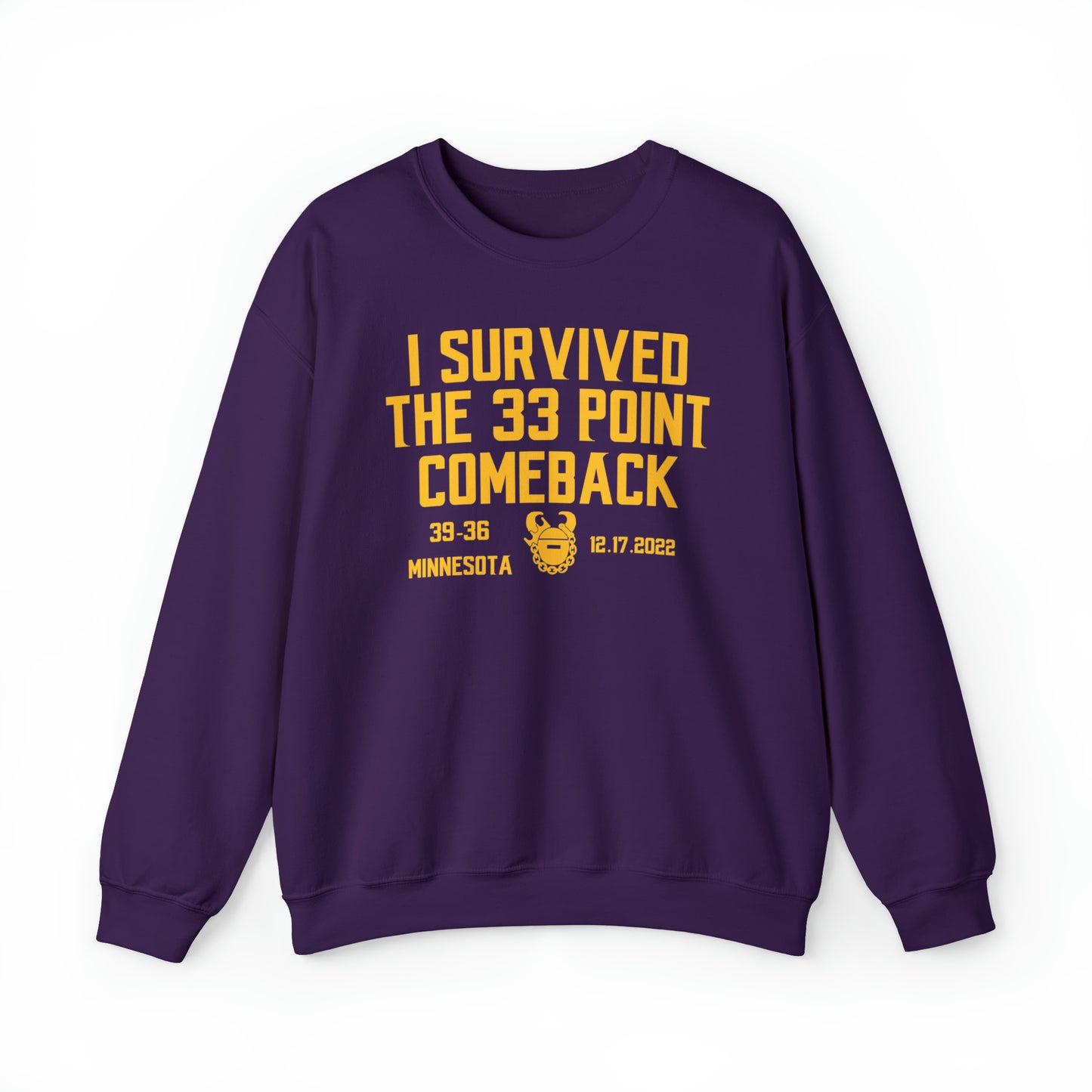 Unisex Heavy Blend™ Crewneck - Survived the 33 Point Comeback