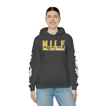 Unisex Heavy Blend™ Hooded Sweatshirt - M.I.L.F. + Original (Sleeves)