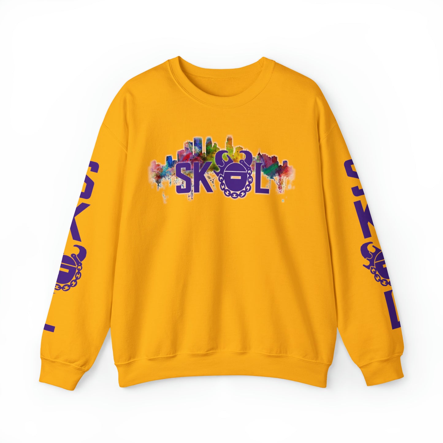 Unisex Heavy Blend™ Crewneck - Skyline + The Original (Sleeves)