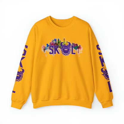 Unisex Heavy Blend™ Crewneck - Skyline + The Original (Sleeves)