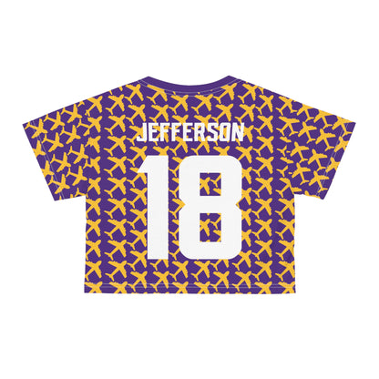 Crop Tee - Jet Planes - Jersey #18