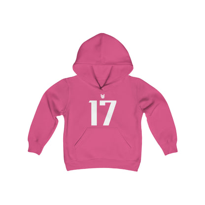 Youth Heavy Blend Hoodie - Jersey #17
