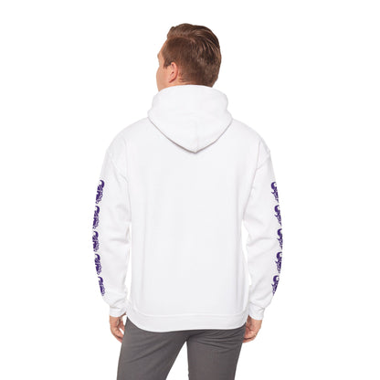 Unisex Heavy Blend™ Hooded Sweatshirt - SKOLL'NN - Rent Free + Game Day Helmet (Sleeves)