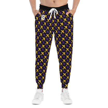 Unisex Athletic Joggers - Black/Jet Planes