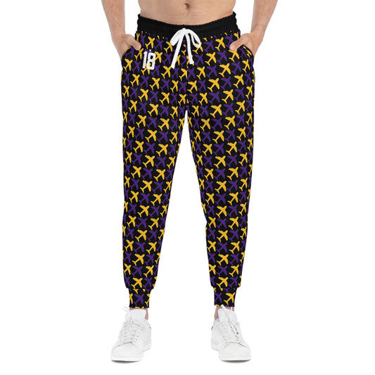 Unisex Athletic Joggers - Black/Jet Planes
