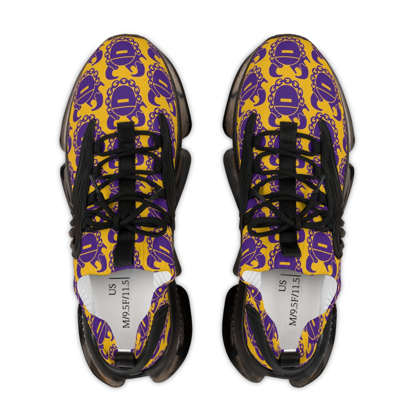 Men's Mesh Sneakers - Gold/Purple Helmets