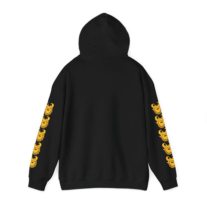 Unisex Heavy Blend™ Hooded Sweatshirt - & BEER + Game Day Helmet (Sleeves)