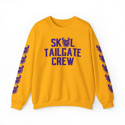 Unisex Heavy Blend™ Crewneck - Tailgate Crew + Game Day Helmet (Sleeves)