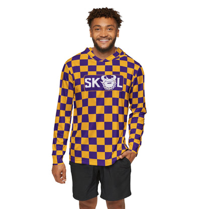 Men's Sports Warmup Hoodie - Checkerboard