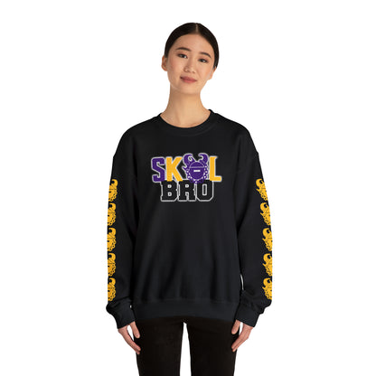 Unisex Heavy Blend™ Crewneck - BRO! + Game Day Helmet (Sleeves)