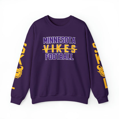 Unisex Heavy Blend™ Crewneck - Vikes Football + The Original (Sleeves)
