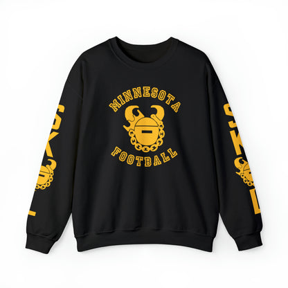 Unisex Heavy Blend™ Crewneck - Minnesota Football + Game Day Helmet (Sleeves)