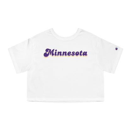 Women's Champion Heritage Cropped Top - Minnesota (Retro)