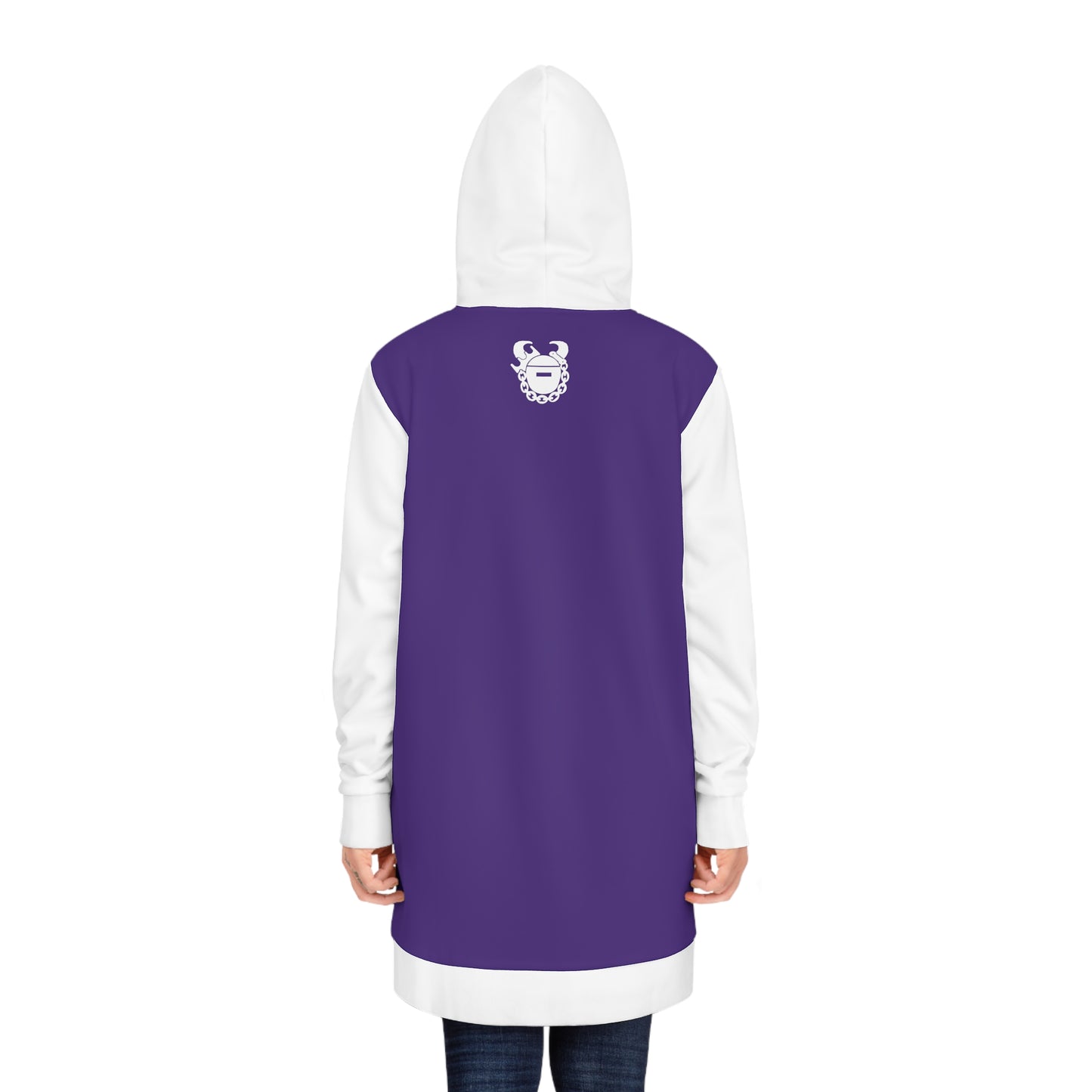 Hoodie Dress - Purple/White - Get OUTTA Here