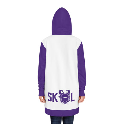 Hoodie Dress - White/Purple - Married Into This