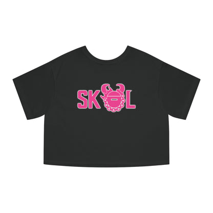 Women's Champion Heritage Cropped Top - Save the TaTas