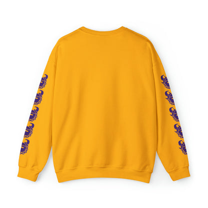 Unisex Heavy Blend™ Crewneck - Wife for Tickets + Game Day Helmet (Sleeves)