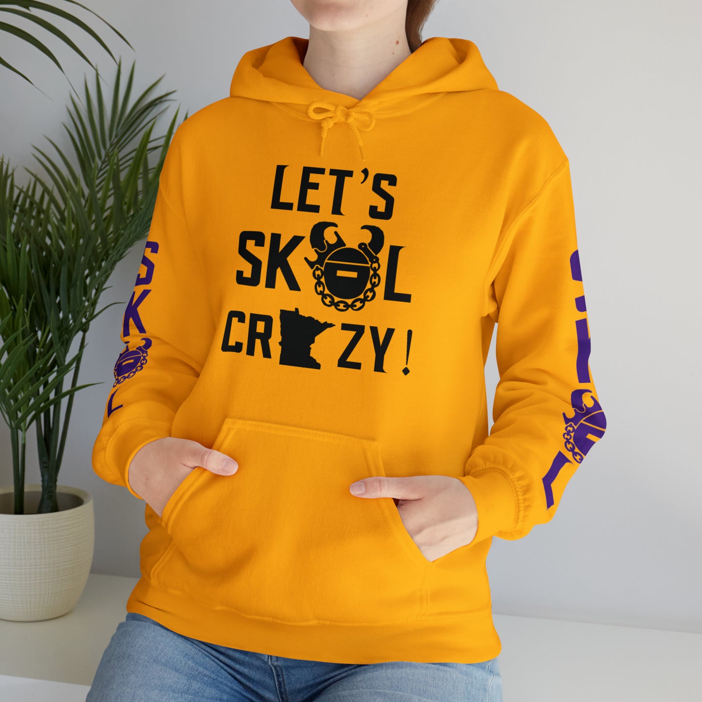 Unisex Heavy Blend™ Hooded Sweatshirt - Let's go Crazy! + Original (Sleeves)
