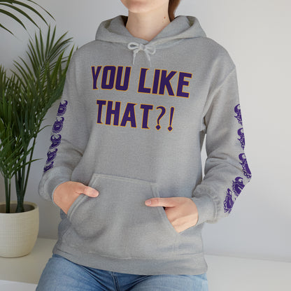 Unisex Heavy Blend™ Hooded Sweatshirt - YOU LIKE THAT?! + Game Day Helmet (Sleeves)