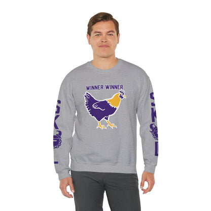 Unisex Heavy Blend™ Crewneck - Winner Winner Chicken Dinner + The Original (Sleeves)
