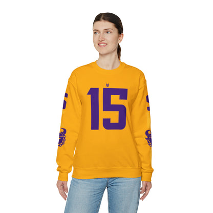 Unisex Heavy Blend™ Crewneck - Jersey #15 + The Original (Sleeves)