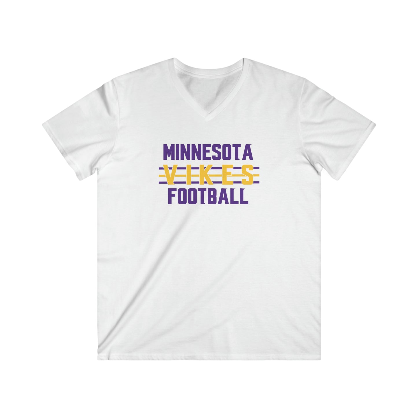 Men's Fitted V-Neck Short Sleeve - Vikes Football