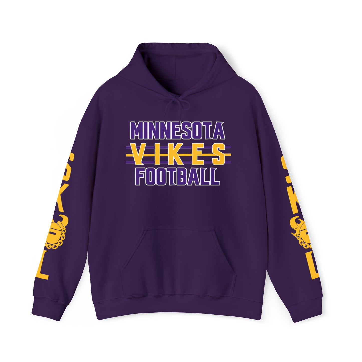 Unisex Heavy Blend™ Hooded Sweatshirt - Vikes Football + Original (Sleeves)