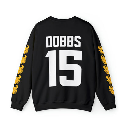 Unisex Heavy Blend™ Crewneck - Jersey #15 + Game Day Helmet (Sleeves)