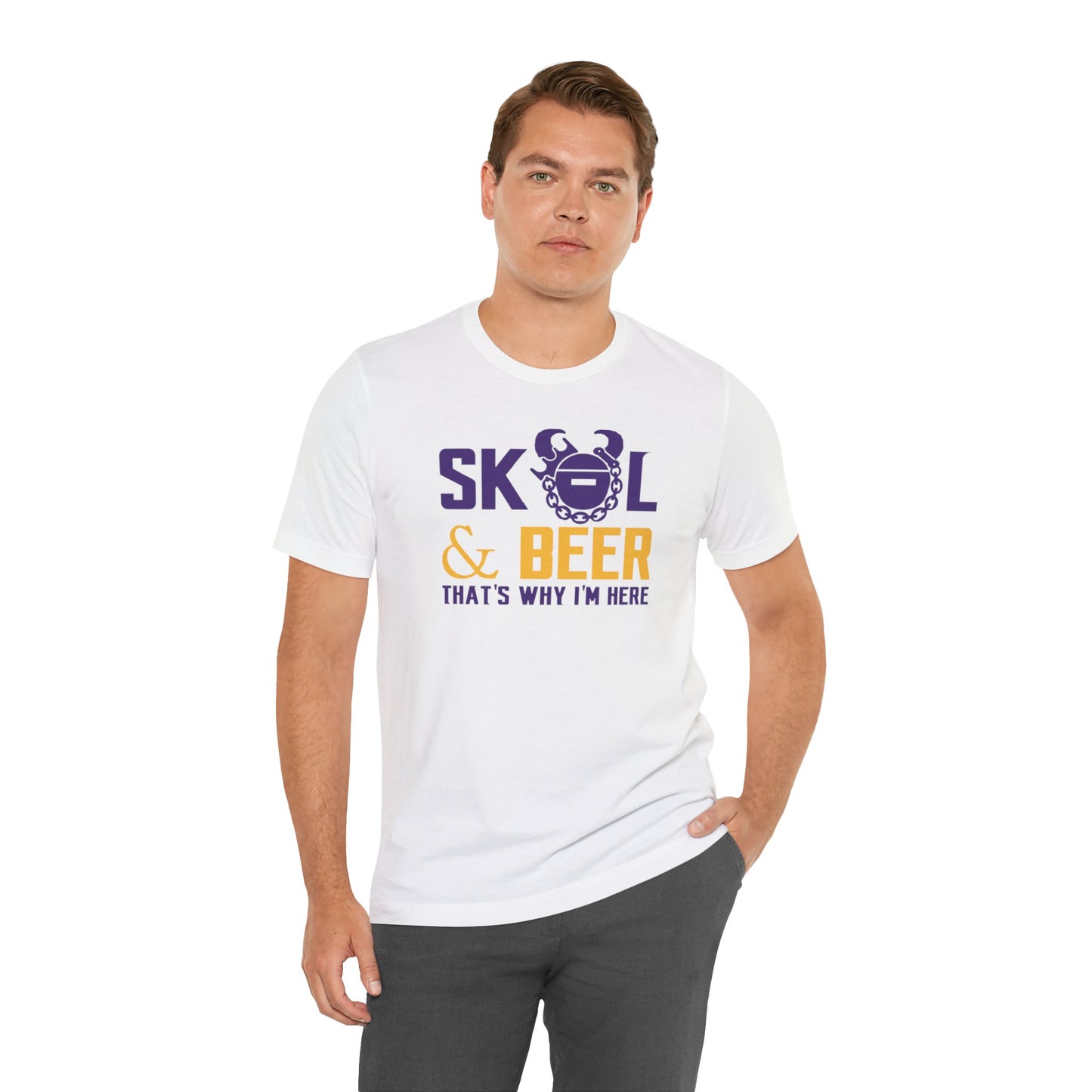 Unisex Jersey Short Sleeve Tee - Football & BEER