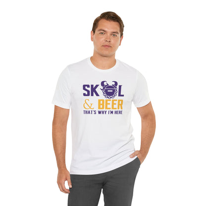 Unisex Jersey Short Sleeve Tee - Football & BEER