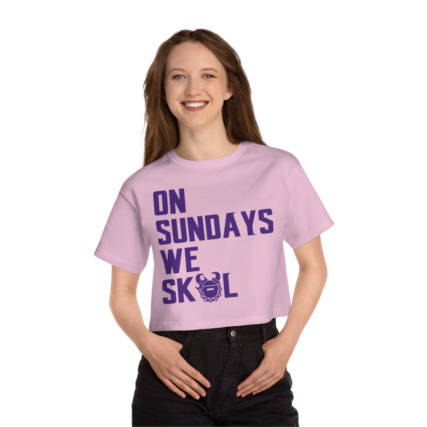 Women's Champion Heritage Cropped Top - On Sundays