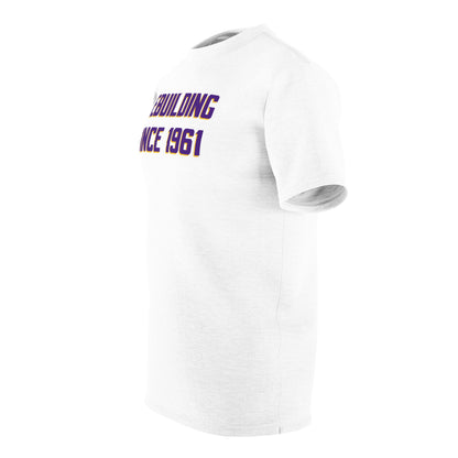 Unisex Cut & Sew Tee - White - Rebuilding Since 1961