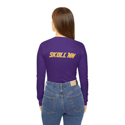 Women's Long Sleeve V-neck Shirt - SKOLL'NN