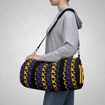 Duffel Bag - Jet Planes, Black - Jersey #18