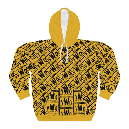 Unisex Pullover Hoodie - Gold/Black - VWO (Framed)