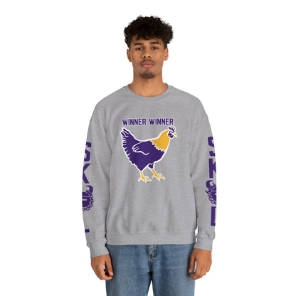 Unisex Heavy Blend™ Crewneck - Winner Winner Chicken Dinner + The Original (Sleeves)