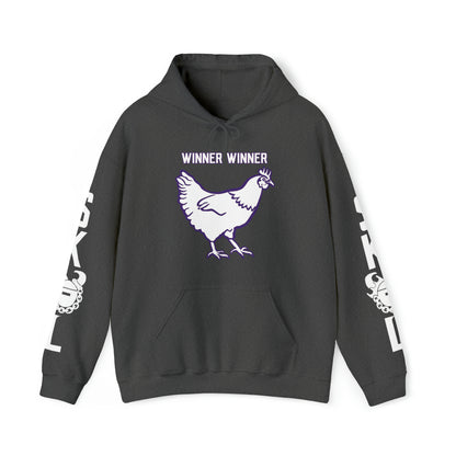 Unisex Heavy Blend™ Hooded Sweatshirt - Winner Winner Chicken Dinner + Original (Sleeves)