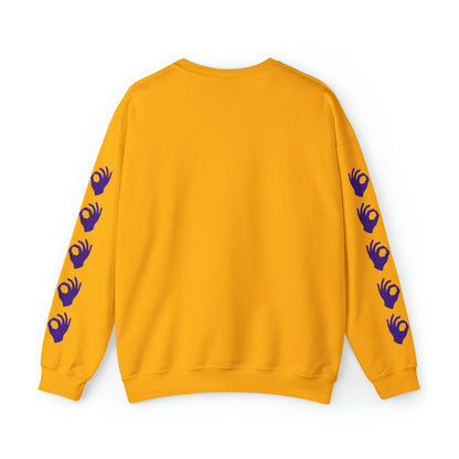 Unisex Heavy Blend™ Crewneck - Griddy Dance + Hands (Sleeves)